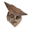 19th Century Blacksmith's Anvil on the original Tree Stump Pedestal
