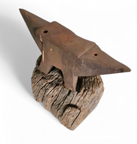19th Century Blacksmith's Anvil on the original Tree Stump Pedestal