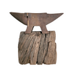 19th Century Blacksmith's Anvil on the original Tree Stump Pedestal