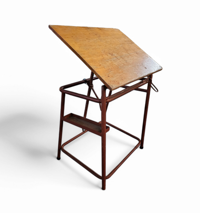 Adjustable drawing table 1950