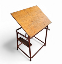 Adjustable drawing table 1950
