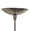 Nickel plated / bowl floor lamp 1970s