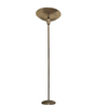 Nickel plated / bowl floor lamp 1970s