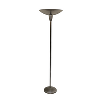 Nickel plated / bowl floor lamp 1970s