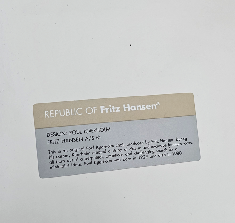 Set / Poul Kjaerholm for Fritz Hansen / PK8 / Chairs 2012