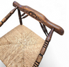 A pair of Dutch oak / matching Rush Chairs 1930s