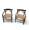 A pair of Dutch oak / matching Rush Chairs 1930s