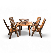 Stunning Fischer Möbel garden set / 1970s / mint condition