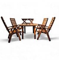 Stunning Fischer Möbel garden set / 1970s / mint condition