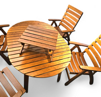 Stunning Fischer Möbel garden set / 1970s / mint condition