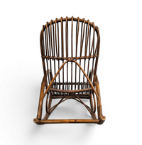 Rohé Noordwolde bent wicker / rattan rocking chair