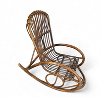 Rohé Noordwolde bent wicker / rattan rocking chair