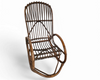 Rohé Noordwolde bent wicker / rattan rocking chair