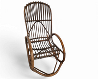 Rohé Noordwolde bent wicker / rattan rocking chair