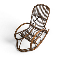 Rohé Noordwolde bent wicker / rattan rocking chair