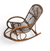 Rohé Noordwolde bent wicker / rattan rocking chair