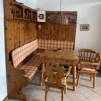 Tiroler dining group / table/ 2 armchairs /corner panels and corner bench 1950s