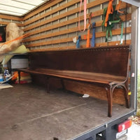 One of a kind, Thonet station waiting room bench 1880 width 3.50 meter. You will never find again, not marked