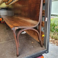 One of a kind, Thonet station waiting room bench 1880 width 3.50 meter. You will never find again, not marked