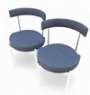 Top Form / 2 x Topform chairs / adjustable backrest / 1970s