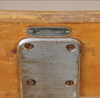 SCHOOL BENCH WITH CHAIR, Grythyttan, first half of the 20th century