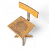 SCHOOL BENCH WITH CHAIR, Grythyttan, first half of the 20th century