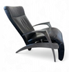 DAVID / design armchair /lounger by Interprofil / black leather good condition