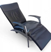 DAVID / design armchair /lounger by Interprofil / black leather good condition