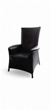2 x Armchair by Wittmann /design Paolo Piva / Model Alta Highback / black leather