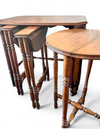 Art Deco / nesting table 3 x / attributed to Maison Franck / inlaid tortoiseshell top / 1920