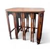 Art Deco / nesting table 3 x / attributed to Maison Franck / inlaid tortoiseshell top / 1920