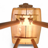 Vintage Mid-Century Brutalist Style Design Tiroler Chair set of 4