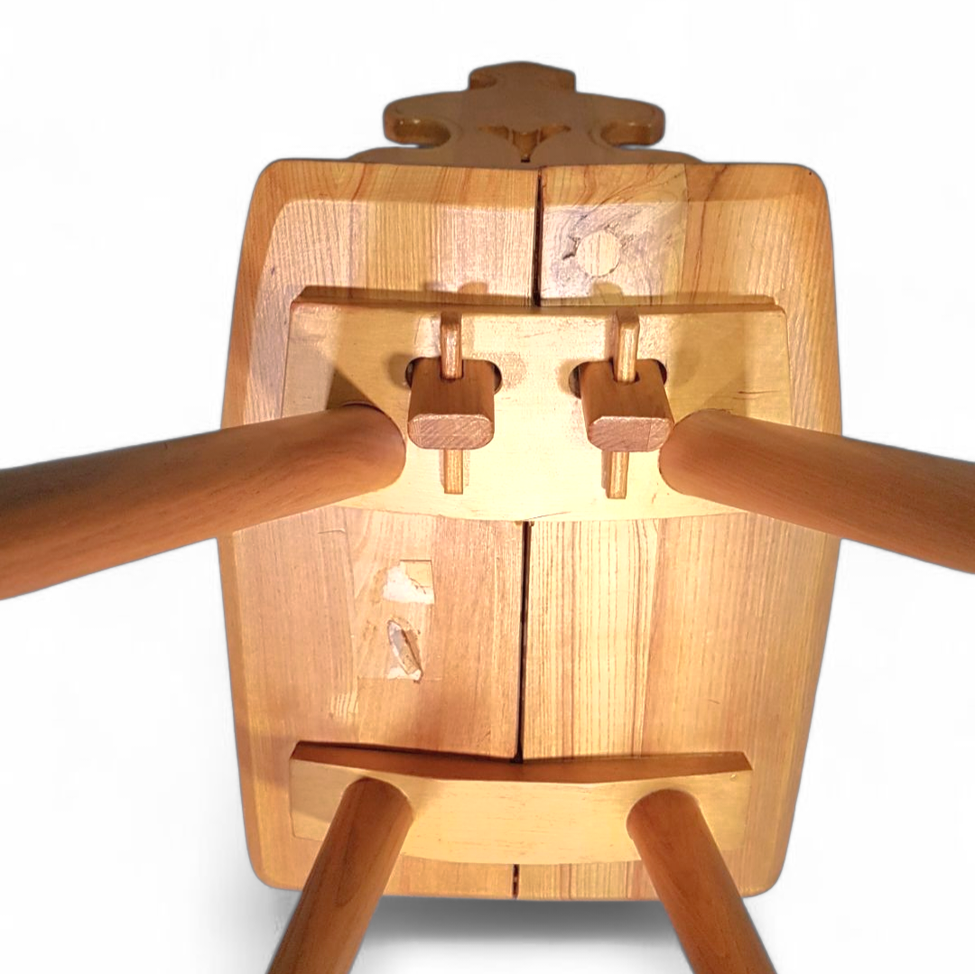 Vintage Mid-Century Brutalist Style Design Tiroler Chair set of 4