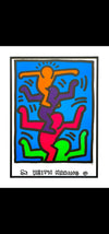 Keith Haring Estate rare vintage 1992 lithograph           "Four Figures"