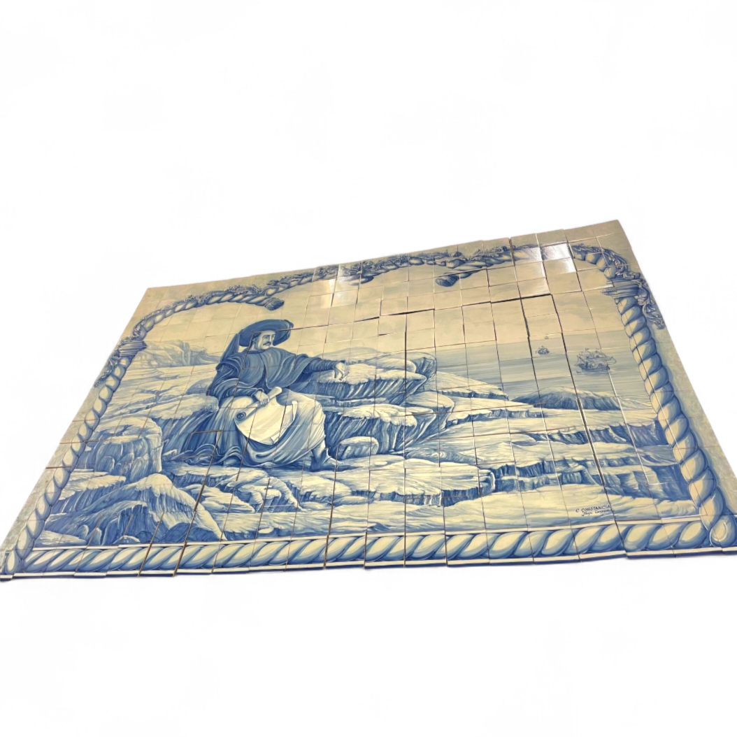 280 Hand painted Azulejos tiles / Henry the Navigator by C. Constantia / Jorge Gardoso 1996 / Portugal