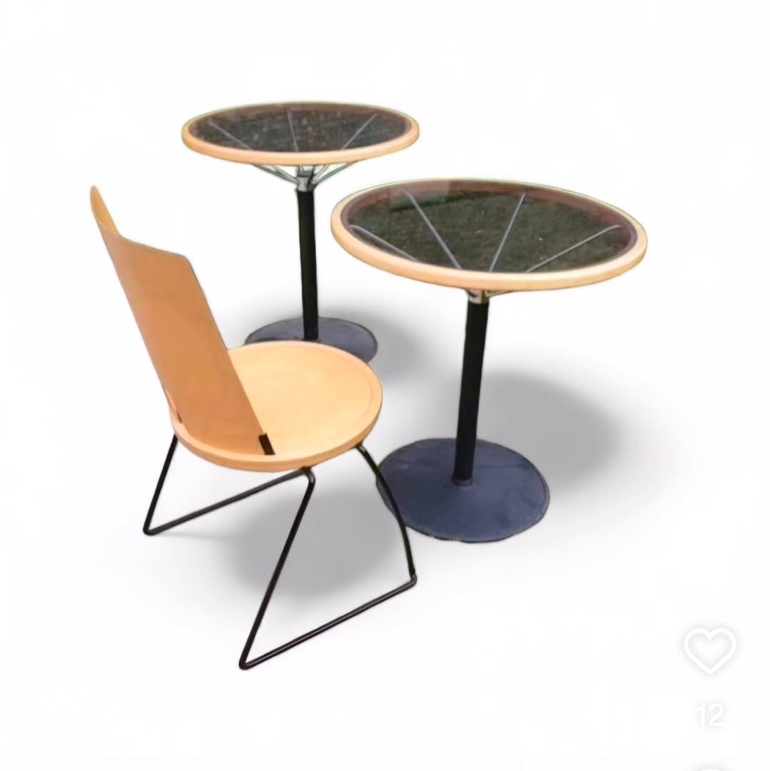 Oblado set 2 x table 10 x chairs blåstation
by Borge Lindau for Blå Station
