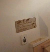 Allibert mirror / bathroom set 1970s / back light / set of 4