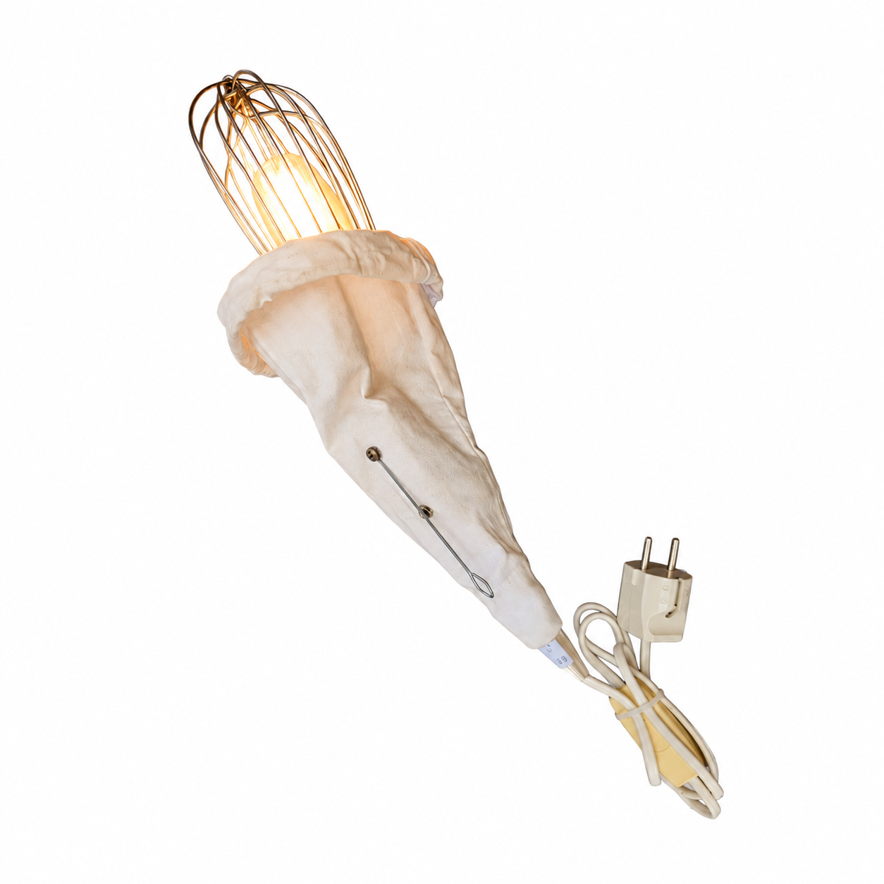 Hand whisk lamp vintage / 1970s