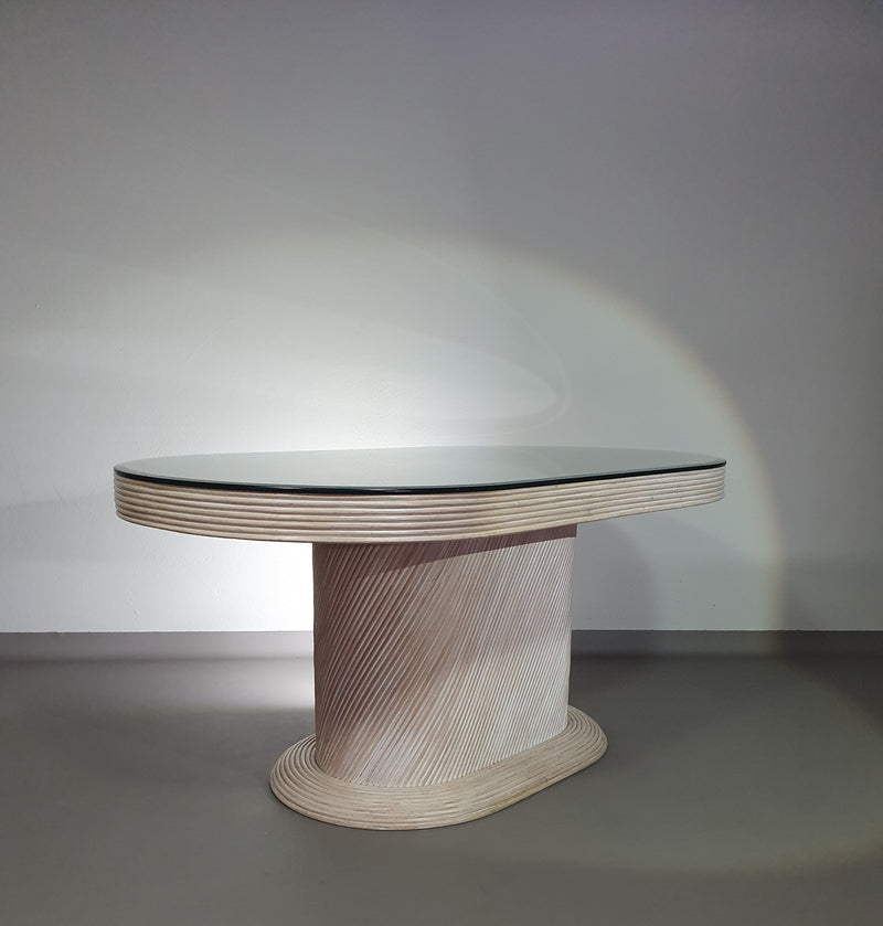 Pensil reed / Split reed table / 3 × chair / dining set /