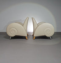 Leather snail house chairs