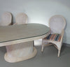 Pensil reed / Split reed table / 3 × chair / dining set /