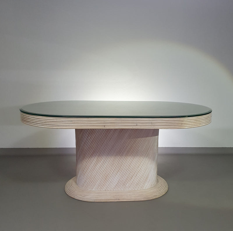 Pensil reed / Split reed table / 3 × chair / dining set /