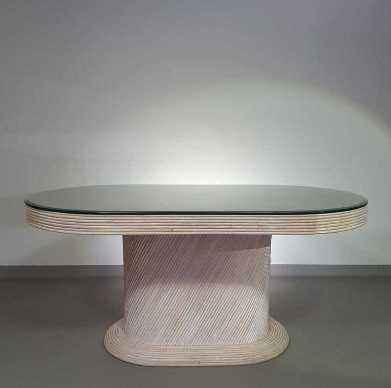 Pensil reed / Split reed table / 3 × chair / dining set /