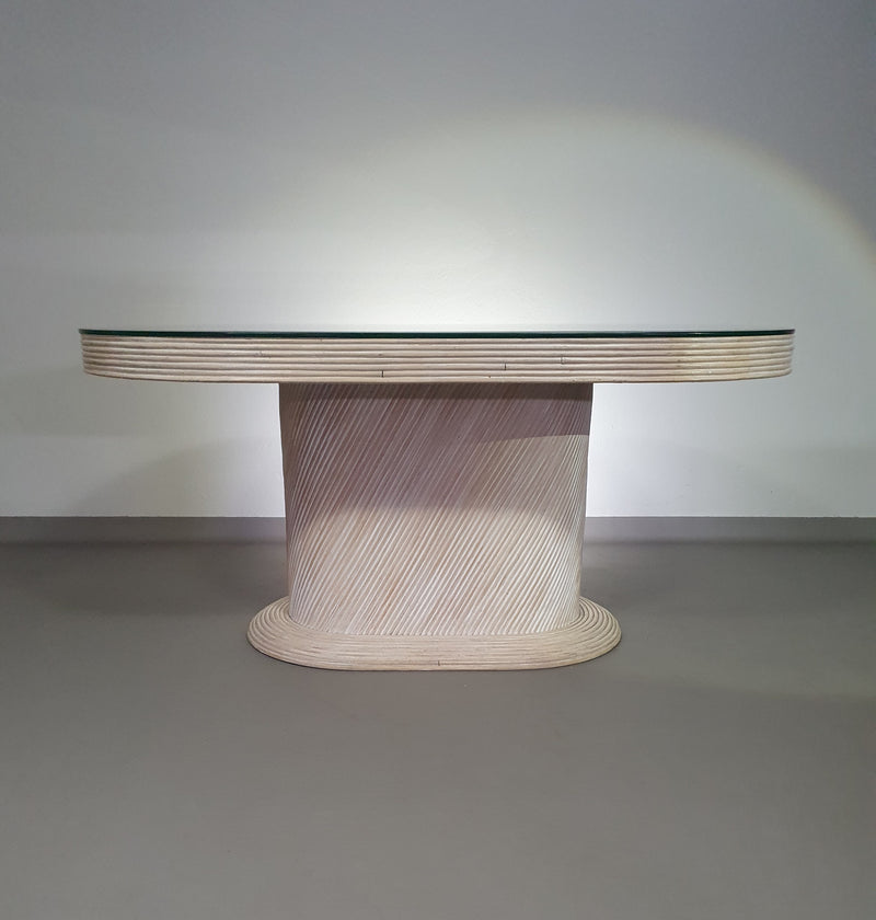 Pensil reed / Split reed table / 3 × chair / dining set /