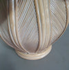 Split reed / pencil reed / rattan / bamboo bell flower side table.