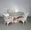 Pensil reed / Split reed table / 3 × chair / dining set /