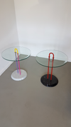 side table Cattelan Italy glass marble by Vico Magistretti