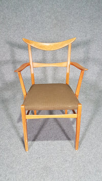 Set of 4 x German / cow horn dining armchairs / Lübke 1950s / Extremely rare /