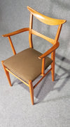 Set of 4 x German / cow horn dining armchairs / Lübke 1950s / Extremely rare /
