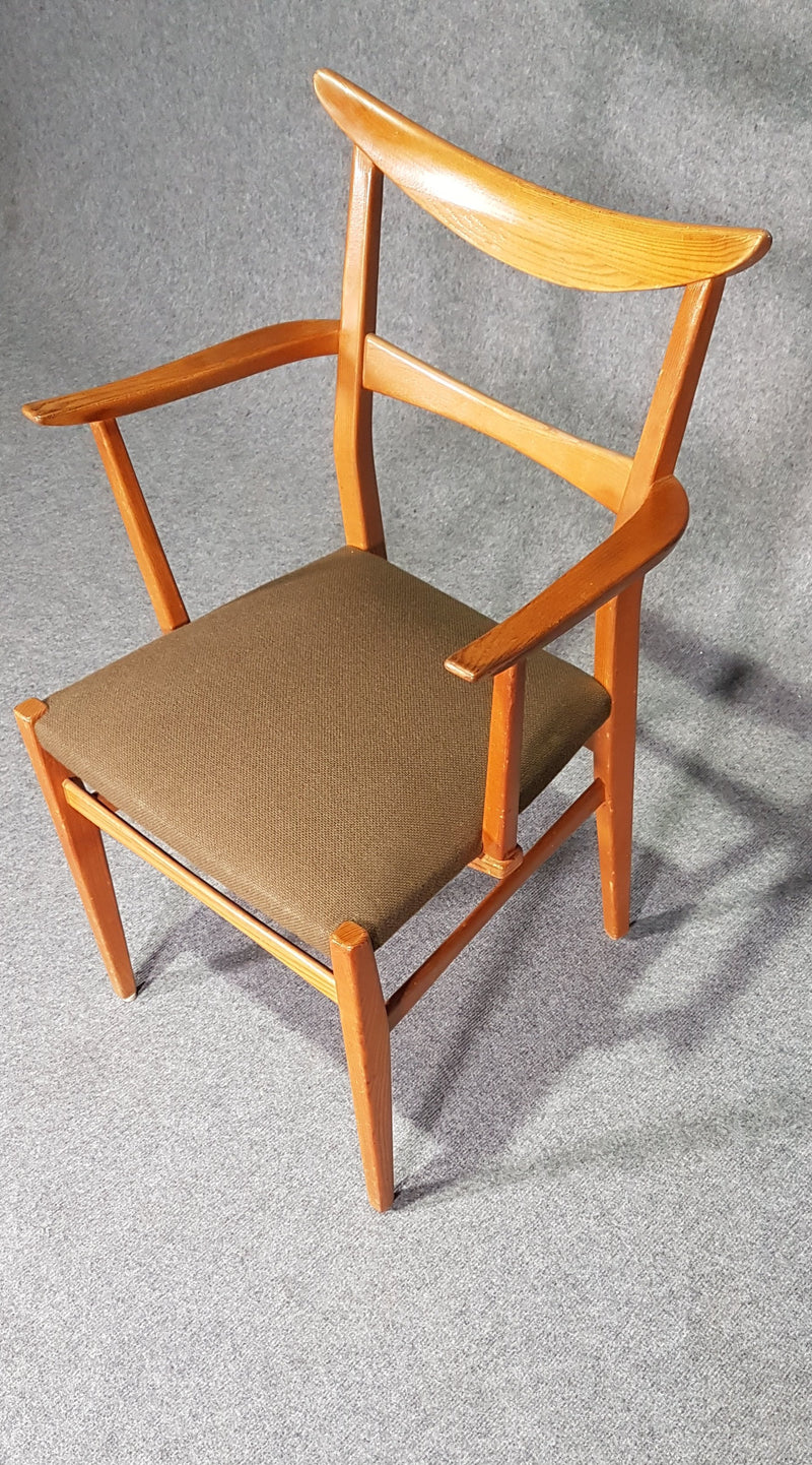 Set of 4 x German / cow horn dining armchairs / Lübke 1950s / Extremely rare /